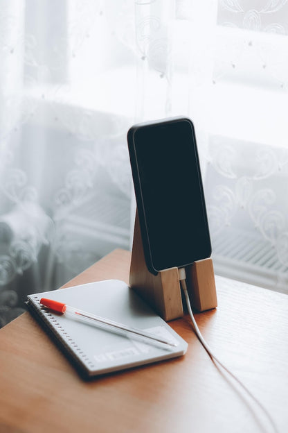Jhati Minimalist Wooden Cell Phone Stand