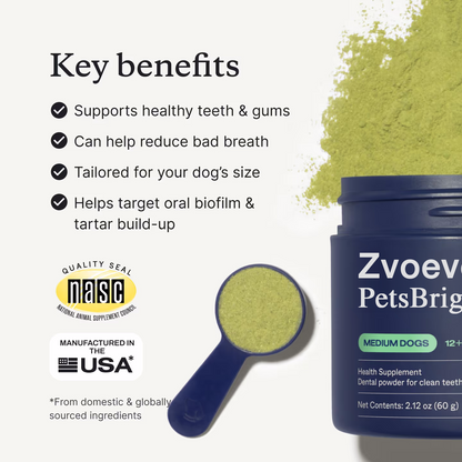 Jhati® PetsBright Advanced Dental Powder for Clean Teeth & Fresh Breath