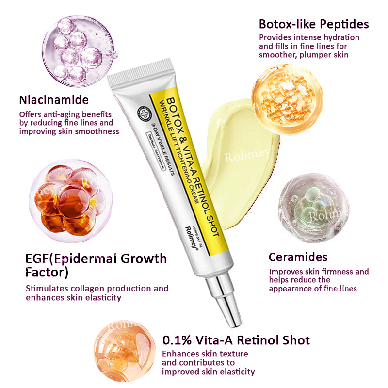 ⭐️Wrinkle-Lift⬆️ Botox & Vita A Retinol Shot Tightening cream