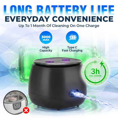 ⭐️Rolimey® 25W Deep Cleaning Denture Ultrasonic Cleaner for Retainers, Mouth Guards, Aligner