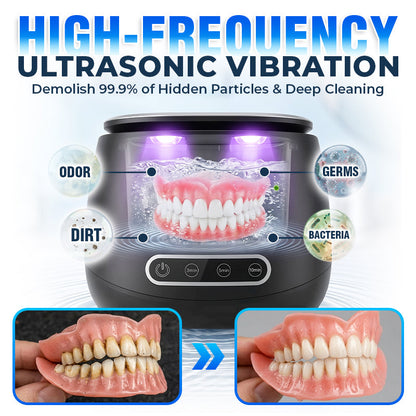 ⭐️Rolimey® 25W Deep Cleaning Denture Ultrasonic Cleaner for Retainers, Mouth Guards, Aligner