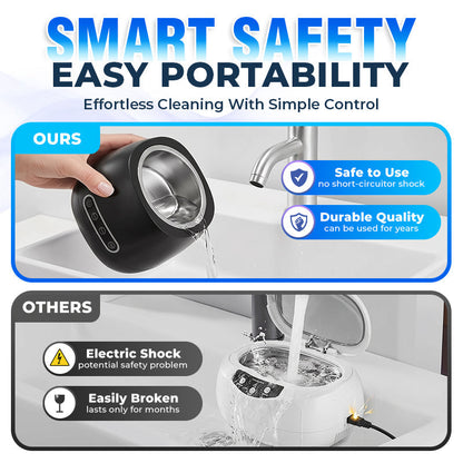 ⭐️Rolimey® 25W Deep Cleaning Denture Ultrasonic Cleaner for Retainers, Mouth Guards, Aligner