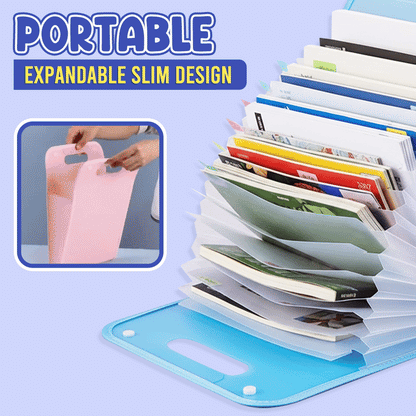 Jhati® Portable Expanding File Folder Organizer