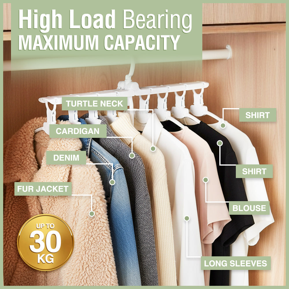Jhati® Quick-Retrieval Magic Hanger: Ultimate Space-Saving & Instant Release Organizer