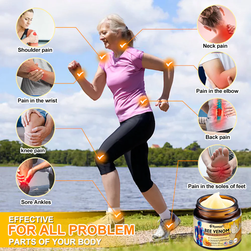 Jhati® Bee Venom Instant Ultra Strength Pain Relief Therapy Cream🔥67% OFF today!