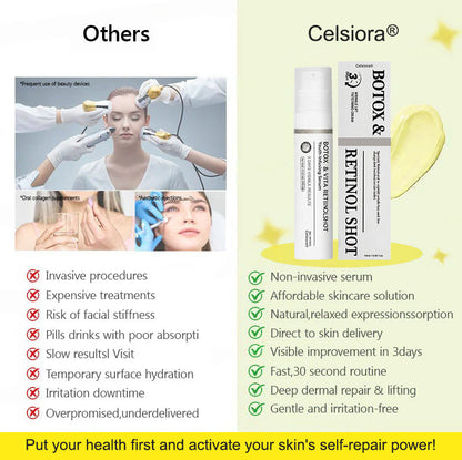 ⭐️Botox & Retinol Shot - Eraser for Deep Wrinkles, Sagging Jowls & Puffy Eyes
