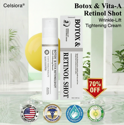 ⭐️Botox & Retinol Shot - Eraser for Deep Wrinkles, Sagging Jowls & Puffy Eyes