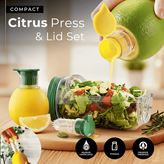 Jhati® Compact Citrus Press & Lid Set