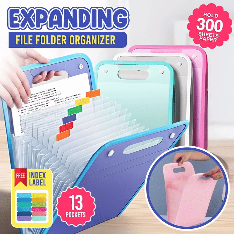 Jhati® Portable Expanding File Folder Organizer