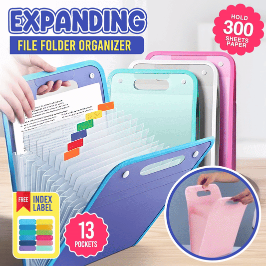 Jhati® Portable Expanding File Folder Organizer