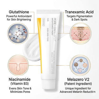 Jhati® MicroNeedle & Melazero V2 Dark Spot Brightening Cream