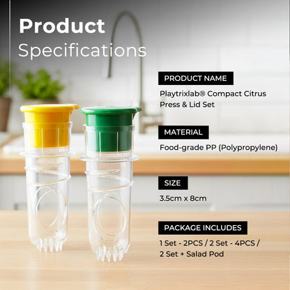 Jhati® Compact Citrus Press & Lid Set