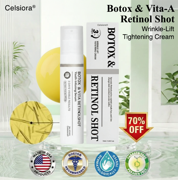 Last Day 70%OFF🥇Botox & Retinol Shot - Eraser for Deep Wrinkles, Sagging Jowls & Puffy Eyes