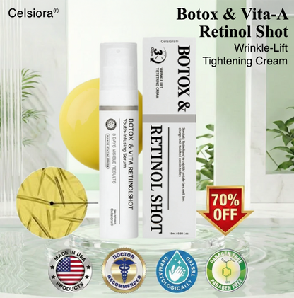 Last Day 70%OFF🥇Botox & Retinol Shot - Eraser for Deep Wrinkles, Sagging Jowls & Puffy Eyes