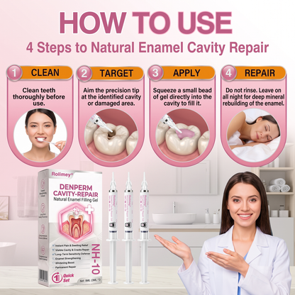 🇺🇸Rolimey® DenPerm Cavity-Repair Natural Enamel Filling Gel