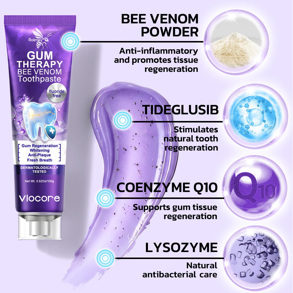 🇬🇧Rolimey® VioCore Bee Venom Dental Treatment Lysozyme Toothpaste