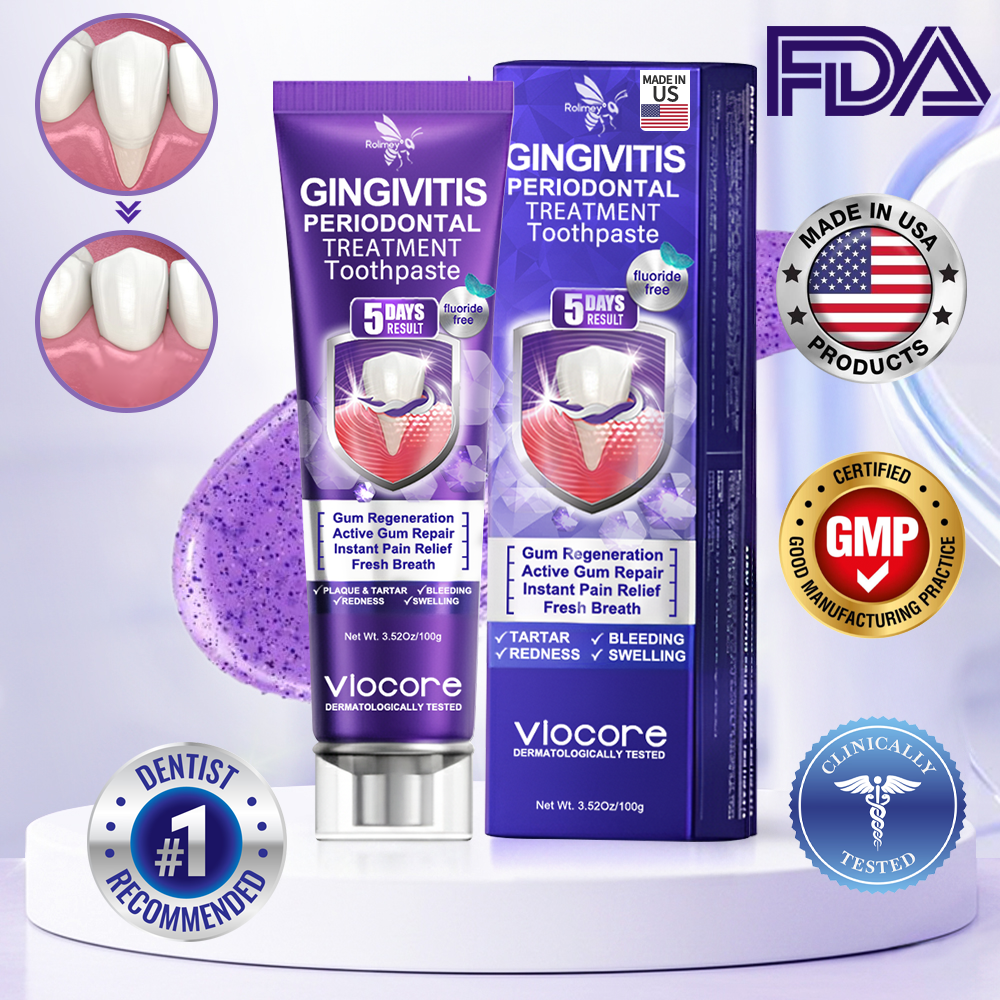 🦷Rolimey® VioCore Bee Venom Gingivitis & Periodontitis Treatment Toothpaste