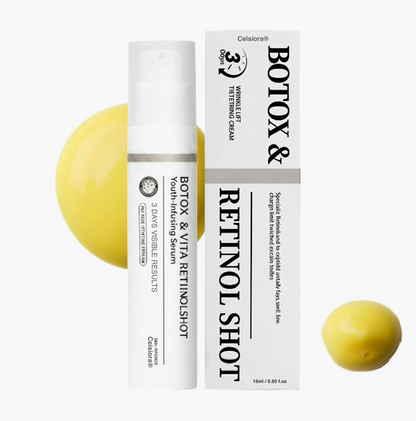 Last Day 70%OFF🥇Botox & Retinol Shot - Eraser for Deep Wrinkles, Sagging Jowls & Puffy Eyes