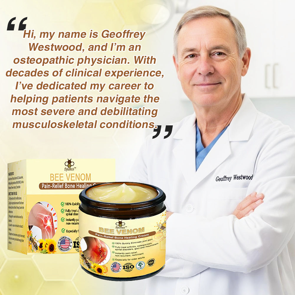 🇺🇸Official Store: flysmus® Bee-Venom Pain-Relief Bone Healing Cream👨‍⚕️FDA Certified